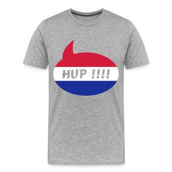 Hup Holland - T-shirt bio Premium Homme - gris chiné - Devant - Damien (186cm)