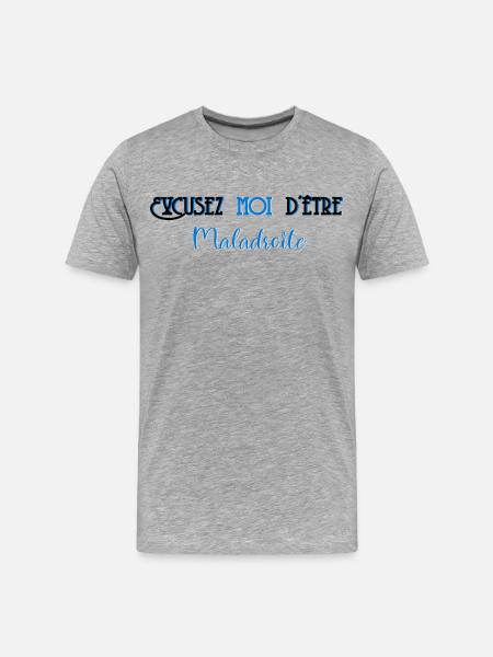 Excuse me for being clumsy - Men's Premium Organic T-Shirt - heather grey