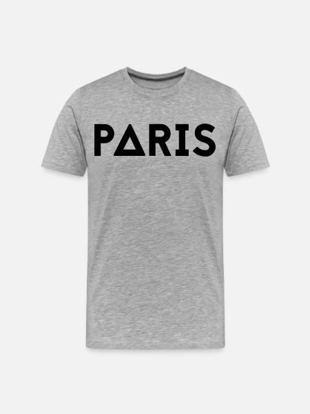 PARIS - T-shirt bio Premium Homme - gris chiné