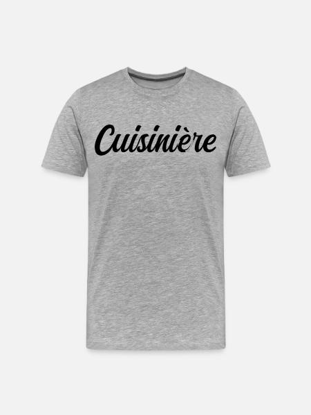 Koch Chef Küche Gastronomie Profi - Männer Premium Bio T-Shirt - Grau meliert
