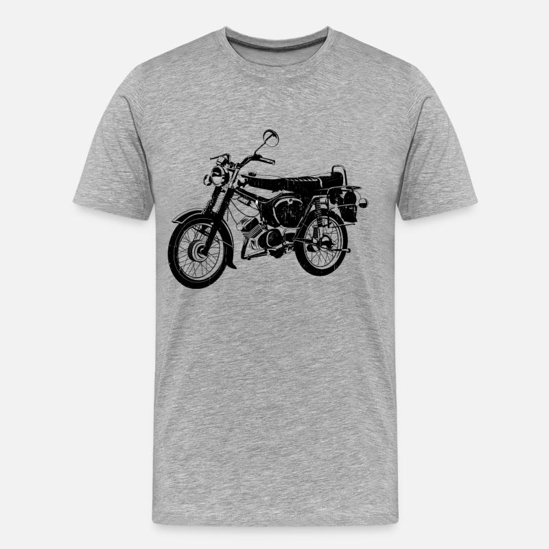 Simson S51 B4 - Männer Premium Bio T-Shirt - Grau meliert