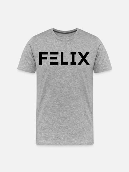 Prénom Felix - T-shirt bio Premium Homme - gris chiné