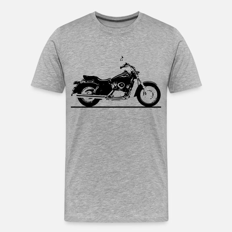 Chopper - Männer Premium Bio T-Shirt - Grau meliert