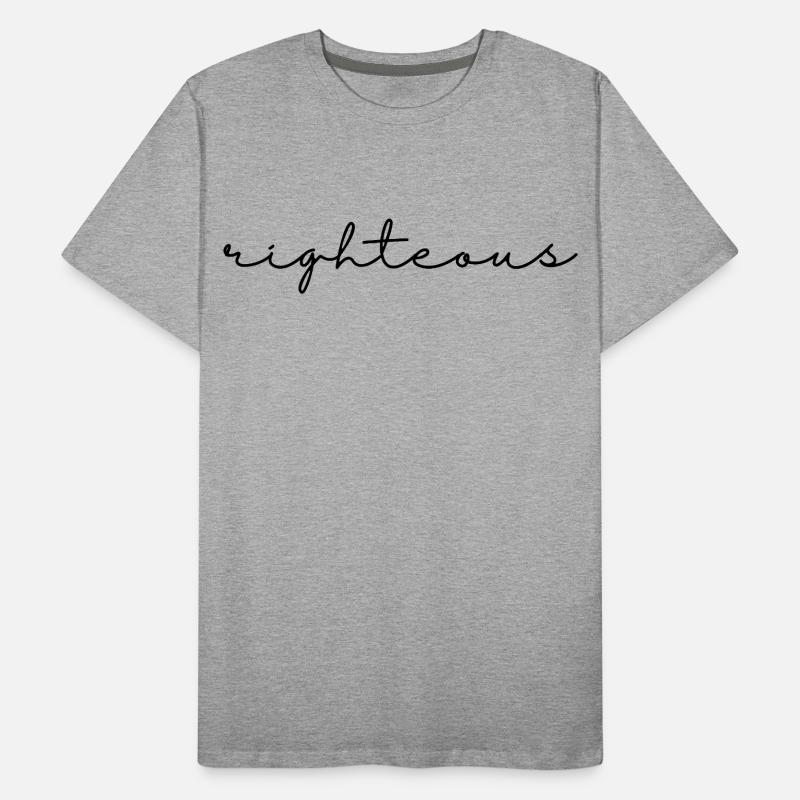 Righteous script Men's Premium Organic T-Shirt