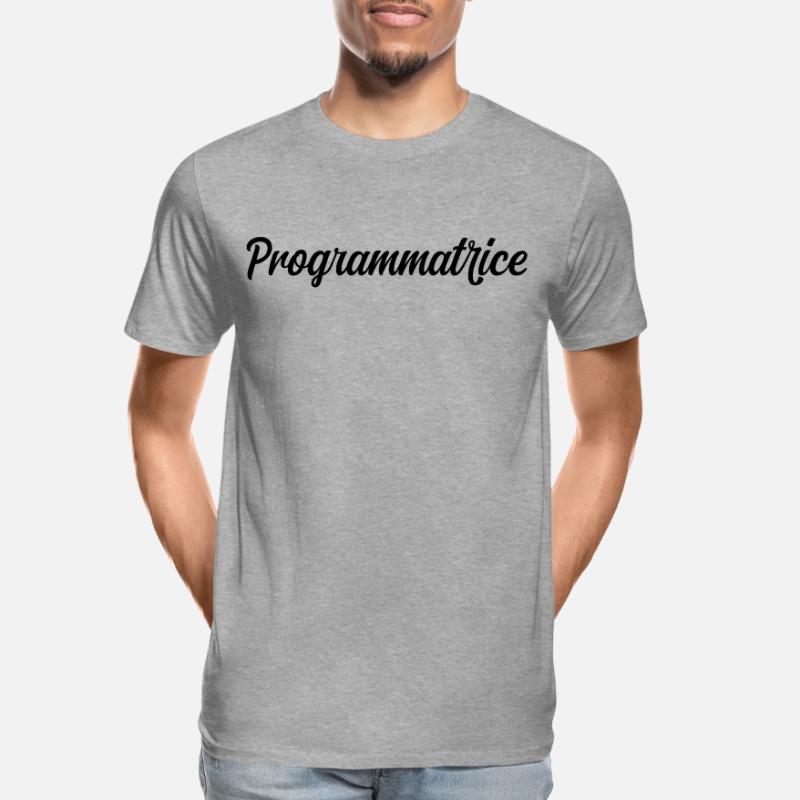 Programmatrice Informatique Code Développeuse Web T-shirt bio Premium Homme