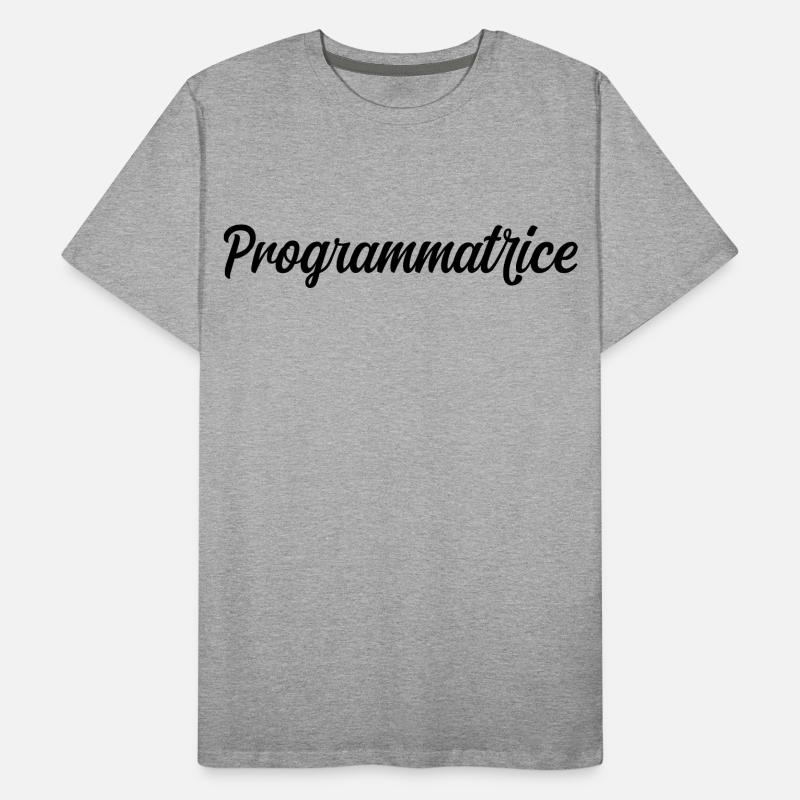 Programmatrice Informatique Code Développeuse Web T-shirt bio Premium Homme