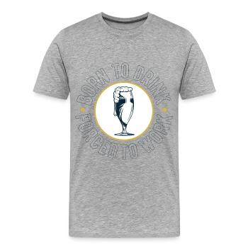 Beer - Men's Premium Organic T-Shirt - heather grey - Front - Damien (186cm)