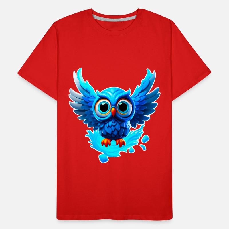 Kleine süße Eule Männer Premium Bio T-Shirt