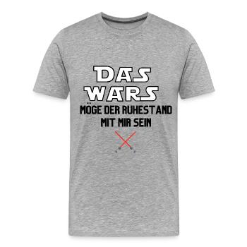 That's it pension - Men's Premium Organic T-Shirt - heather grey - Front - Damien (186cm)