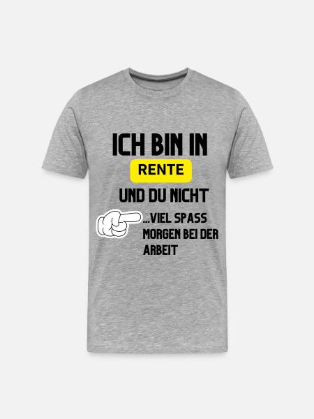 I'm retired - Men's Premium Organic T-Shirt - heather grey