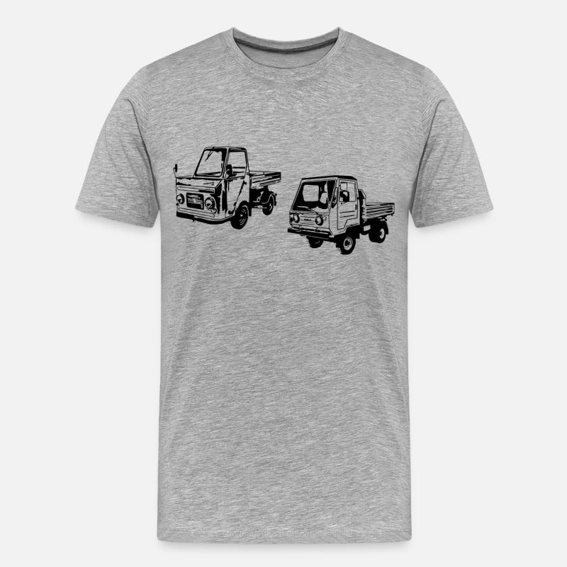 Multicar M22 M25 M26 - Männer Premium Bio T-Shirt - Grau meliert