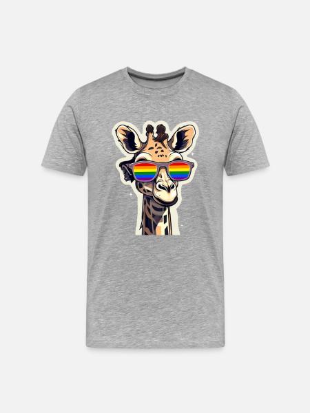 LGBTQ Pride Month - Männer Premium Bio T-Shirt - Grau meliert