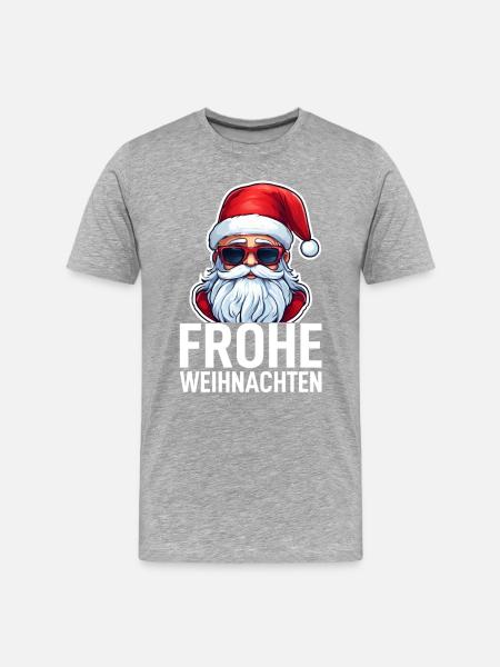 Weihnachtsmann - Männer Premium Bio T-Shirt - Grau meliert