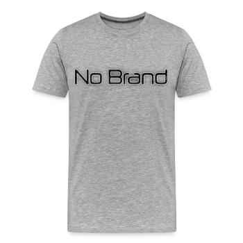 No Brand Dust - Men's Premium Organic T-Shirt - heather grey - Front - Damien (186cm)
