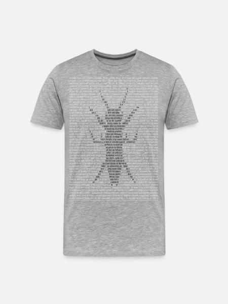Verwandlung - Männer Premium Bio T-Shirt - Grau meliert