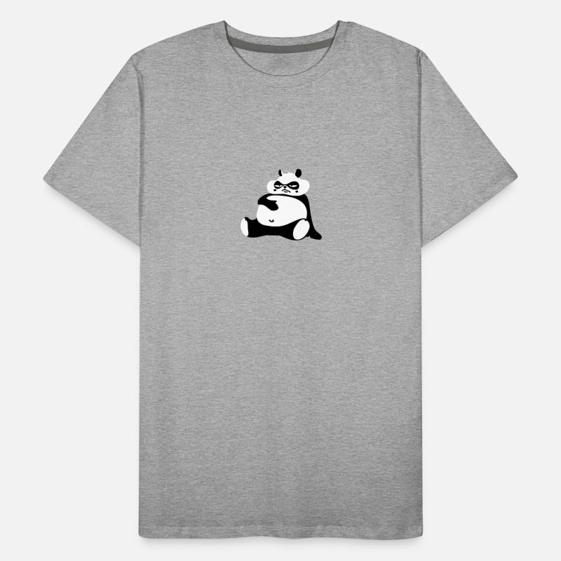 Dicker Panda Männer Premium Bio T-Shirt