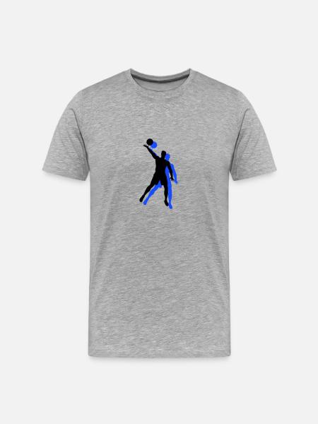 Volleyball Player Icon - Men's Premium Organic T-Shirt - heather grey