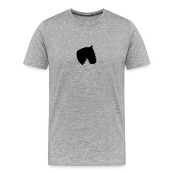 bricoler - T-shirt bio Premium Homme - gris chiné - Devant - Damien (186cm)