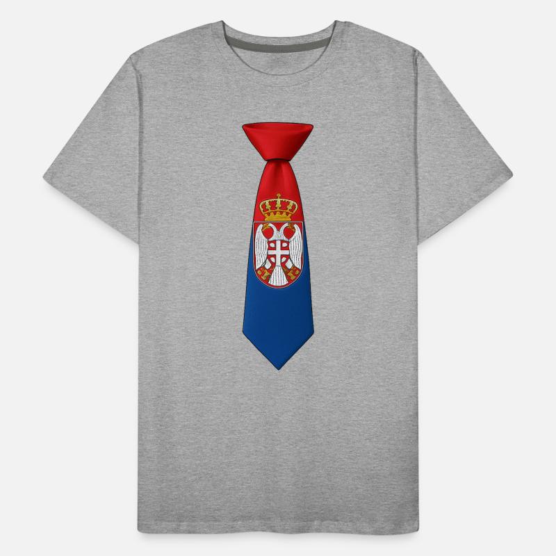 Cravate Serbie – Conception du drapeau T-shirt bio Premium Homme