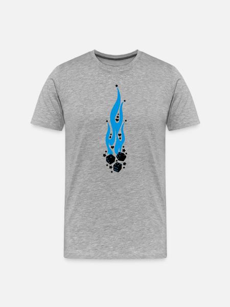 flammen - Men's Premium Organic T-Shirt - heather grey