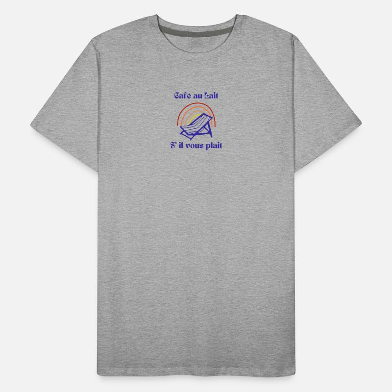 Kaffee bitte Männer Premium Bio T-Shirt