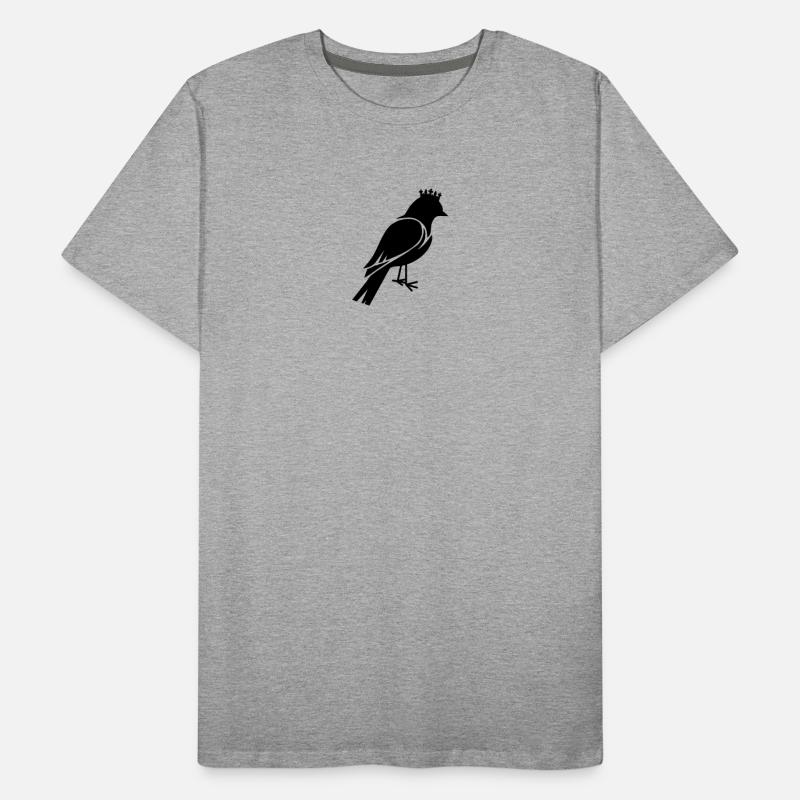 Vogel mit Krone Männer Premium Bio T-Shirt