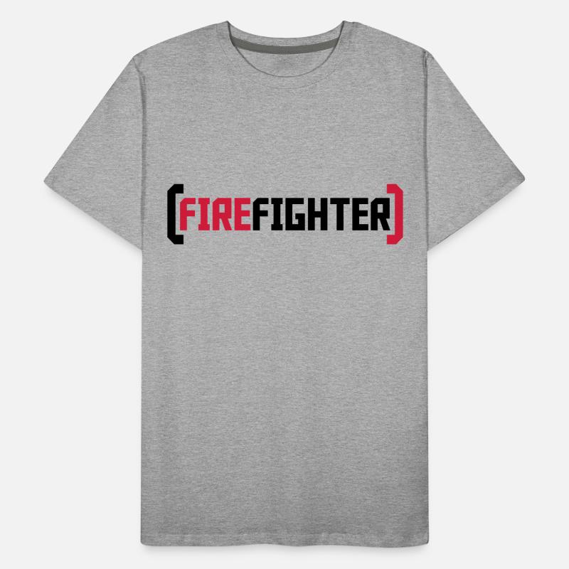 Logo de pompier T-shirt bio Premium Homme