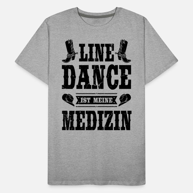 Line Dance Linedance tanzen Linedancing Geschenk Männer Premium Bio T-Shirt