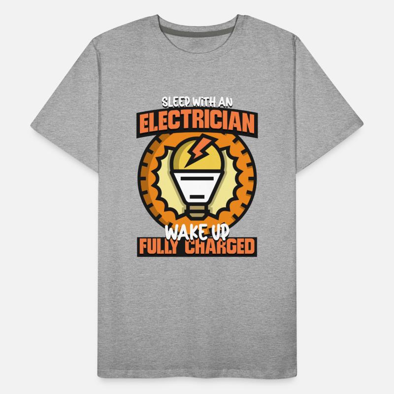 Electrician Electrical Engineer Lineman Electrical Men's Premium Organic T-Shirt