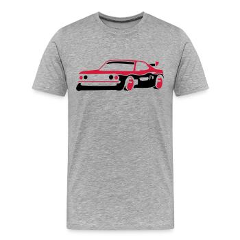 Car racing sports car tuning car - Men's Premium Organic T-Shirt - heather grey - Front - Damien (186cm)