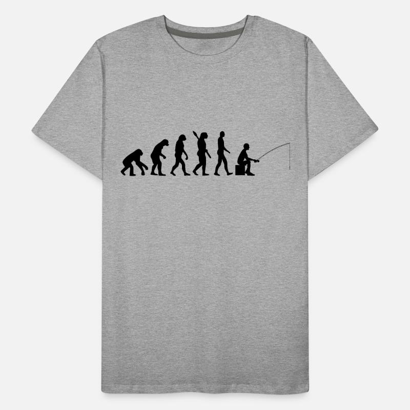 Poisson pêche évolution b T-shirt bio Premium Homme