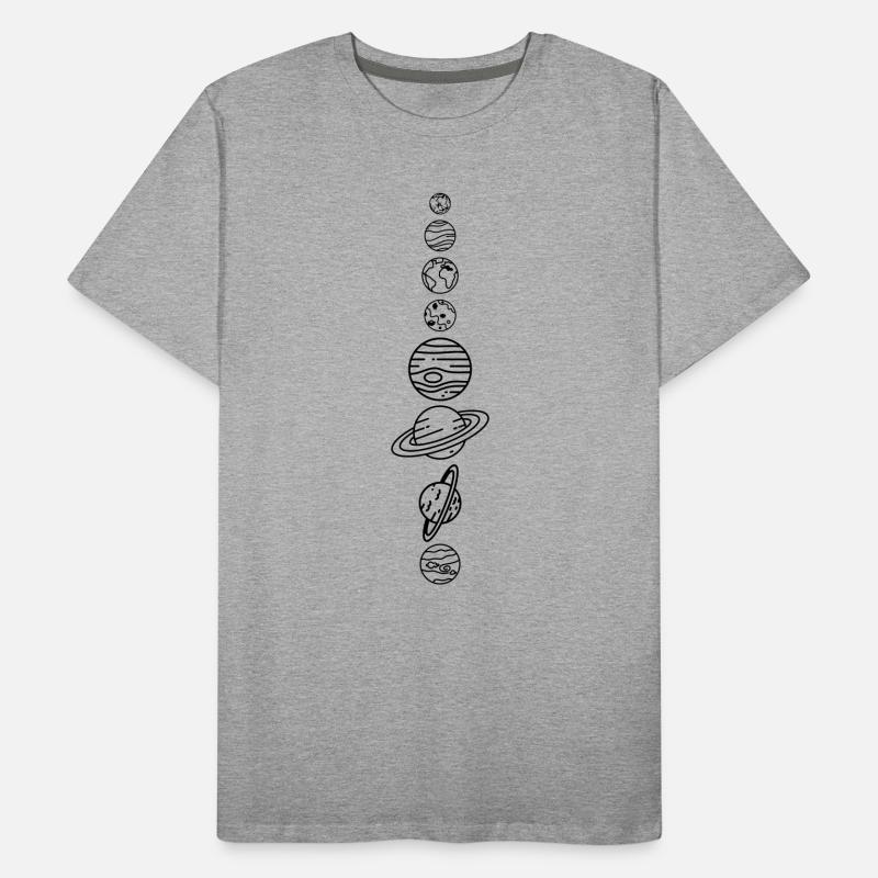 Solar System Planets – Solar System Space Men's Premium Organic T-Shirt