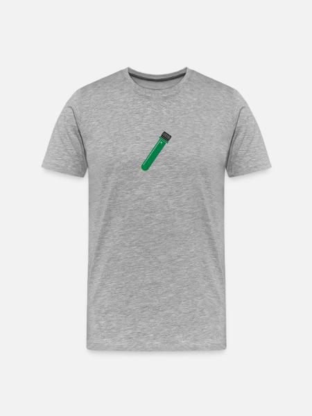 PETling 2farbig - geocaching Container - Männer Premium Bio T-Shirt - Grau meliert