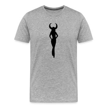 Sternzeichen Stier - Männer Premium Bio T-Shirt - Grau meliert - Vorne - Damien (186cm)