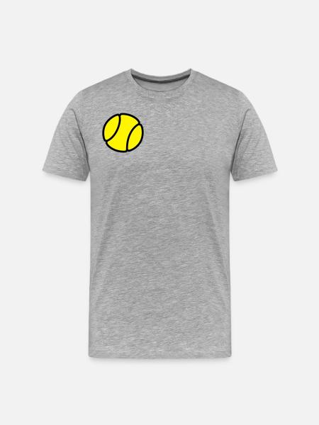 Tennis ball - Men's Premium Organic T-Shirt - heather grey