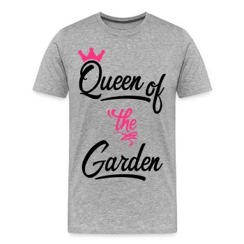 jardin - T-shirt bio Premium Homme - gris chiné - Devant - Damien (186cm)