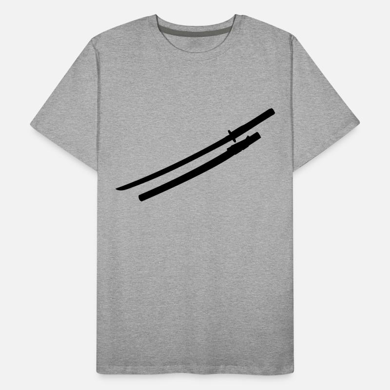 Samurai épée T-shirt bio Premium Homme