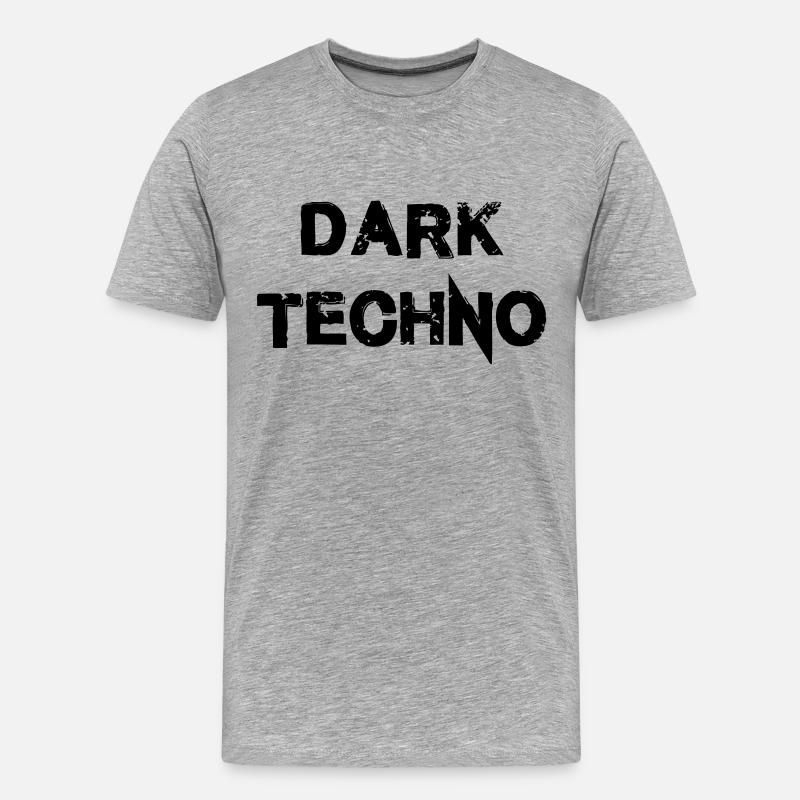 Dark Techno 2.0 - Männer Premium Bio T-Shirt - Grau meliert