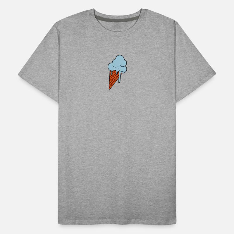 Schmelzendes Eis Männer Premium Bio T-Shirt