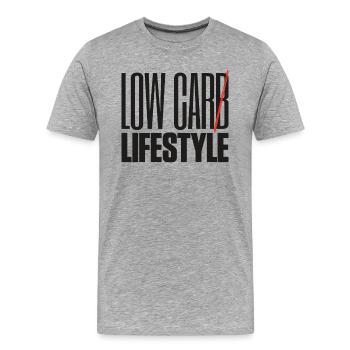 Low Car Lifestyle Auto Tuning - Männer Premium Bio T-Shirt - Grau meliert - Vorne - Damien (186cm)