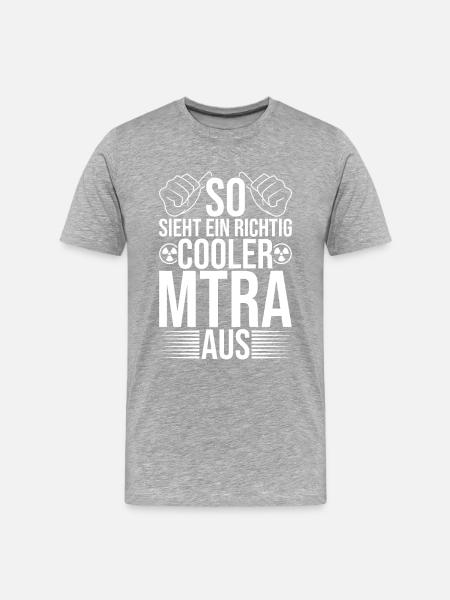 MTRA Medizinisch-Technischer Radiologie Mta - Männer Premium Bio T-Shirt - Grau meliert