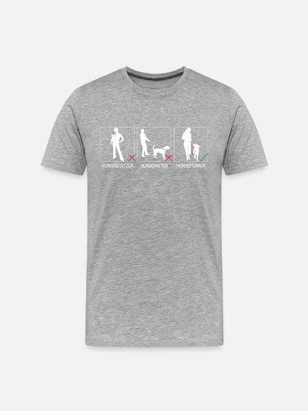 der feine Unterschied - Männer Premium Bio T-Shirt - Grau meliert