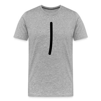 tage_zaehlen_1 - Männer Premium Bio T-Shirt - Grau meliert - Vorne - Damien (186cm)