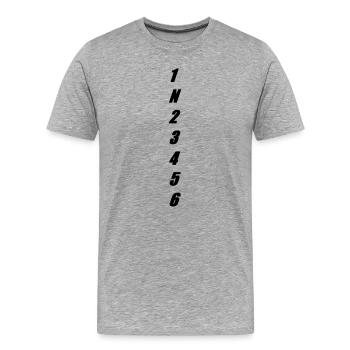circuit - Men's Premium Organic T-Shirt - heather grey - Front - Damien (186cm)