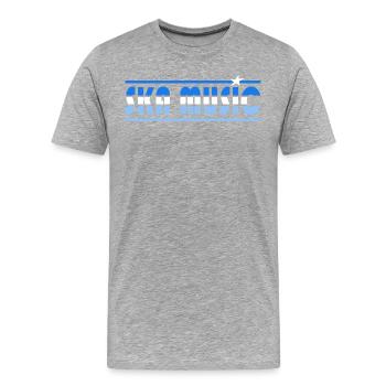 Ska Musik Retro - Männer Premium Bio T-Shirt - Grau meliert - Vorne - Damien (186cm)