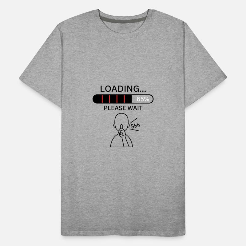 Loading Please Wait Men's Premium Organic T-Shirt