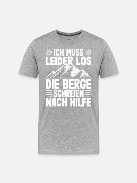 Bergsteiger Wanderer Bergsteigen - Männer Premium Bio T-Shirt - 