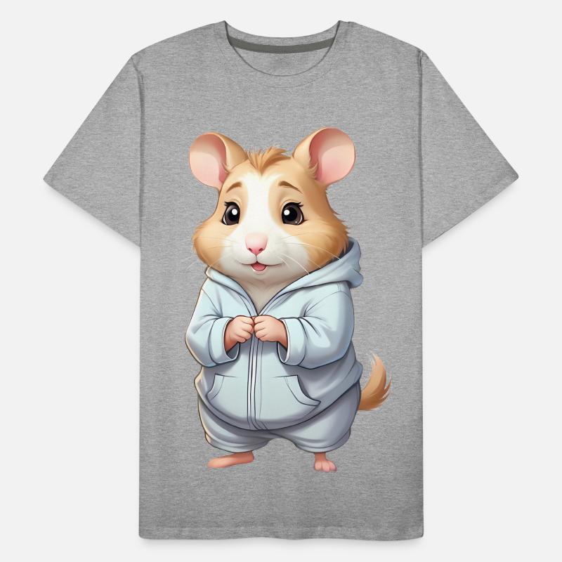Cuddly Hero Hamster Pull à capuche T-shirt bio Premium Homme
