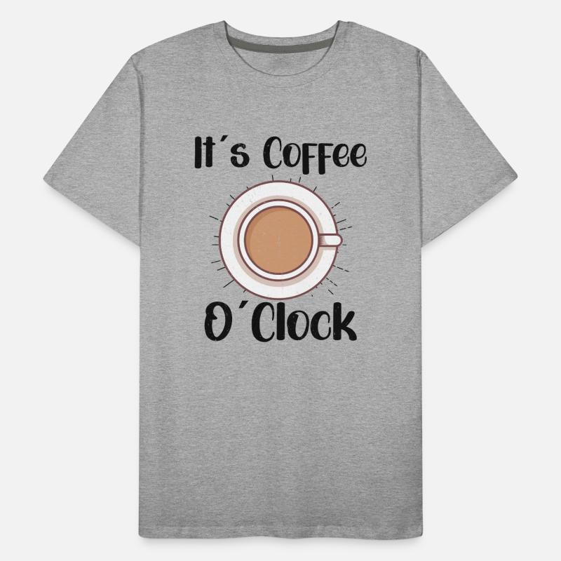 Coffee Lover Caffeine Molecule Java Latte Espresso Männer Premium Bio T-Shirt