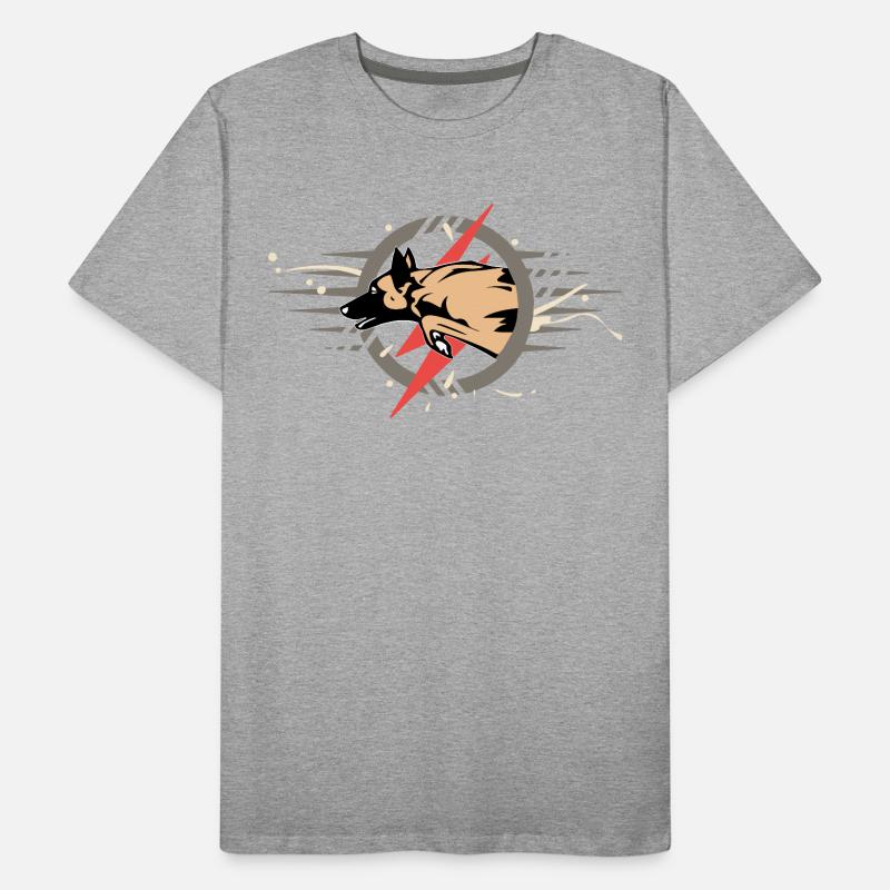 Malinois éclair Men's Premium Organic T-Shirt